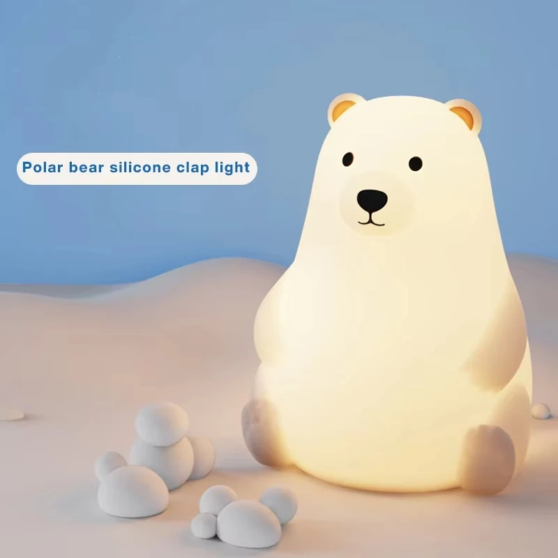 Polar Bear Night Light, Lightly Tapping To Change Colorful Lights, With Timing Function, Perfect Gift For Valentine's Day
Polar Bear Night Light, Lightly Tapping To Change Colorful Lights, With Timing Function, Perfect Gift For Valentine's Day