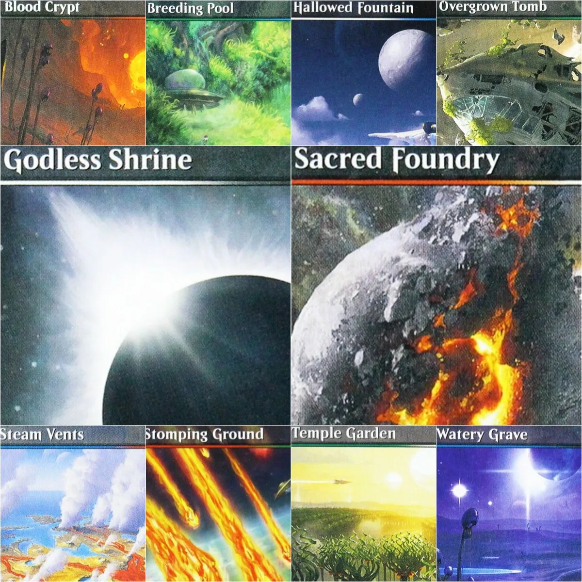 Holo UNF Shocklands(Sacred Foundry/Temple Garden/Steam Vents) Magical Proxy Cards Top Quality Gathering Board Game Trading Cards
Holo UNF Shocklands(Sacred Foundry/Temple Garden/Steam Vents) Magical Proxy Cards Top Quality Gathering Board Game Trading Cards