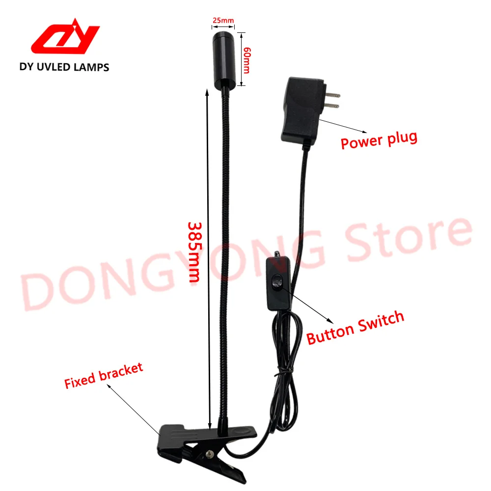 5W UV LED Resin Curing Lamp Nail Dryer Curing Light LED Ultraviolet Flashlight for Epoxy Resin UV Glue Curing Jewelry Equipment
5W UV LED Resin Curing Lamp Nail Dryer Curing Light LED Ultraviolet Flashlight for Epoxy Resin UV Glue Curing Jewelry Equipment