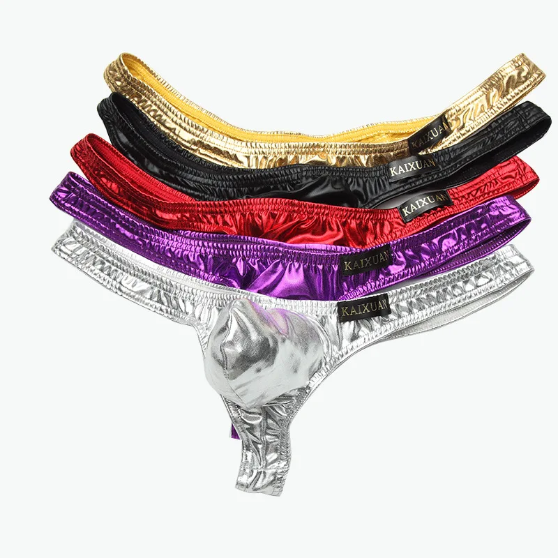Men's Underwear Low Waist Sexy U Convex Pouch Bump Erotic Faux Leather Men Underpants T Pants Male Thongs
Men's Underwear Low Waist Sexy U Convex Pouch Bump Erotic Faux Leather Men Underpants T Pants Male Thongs