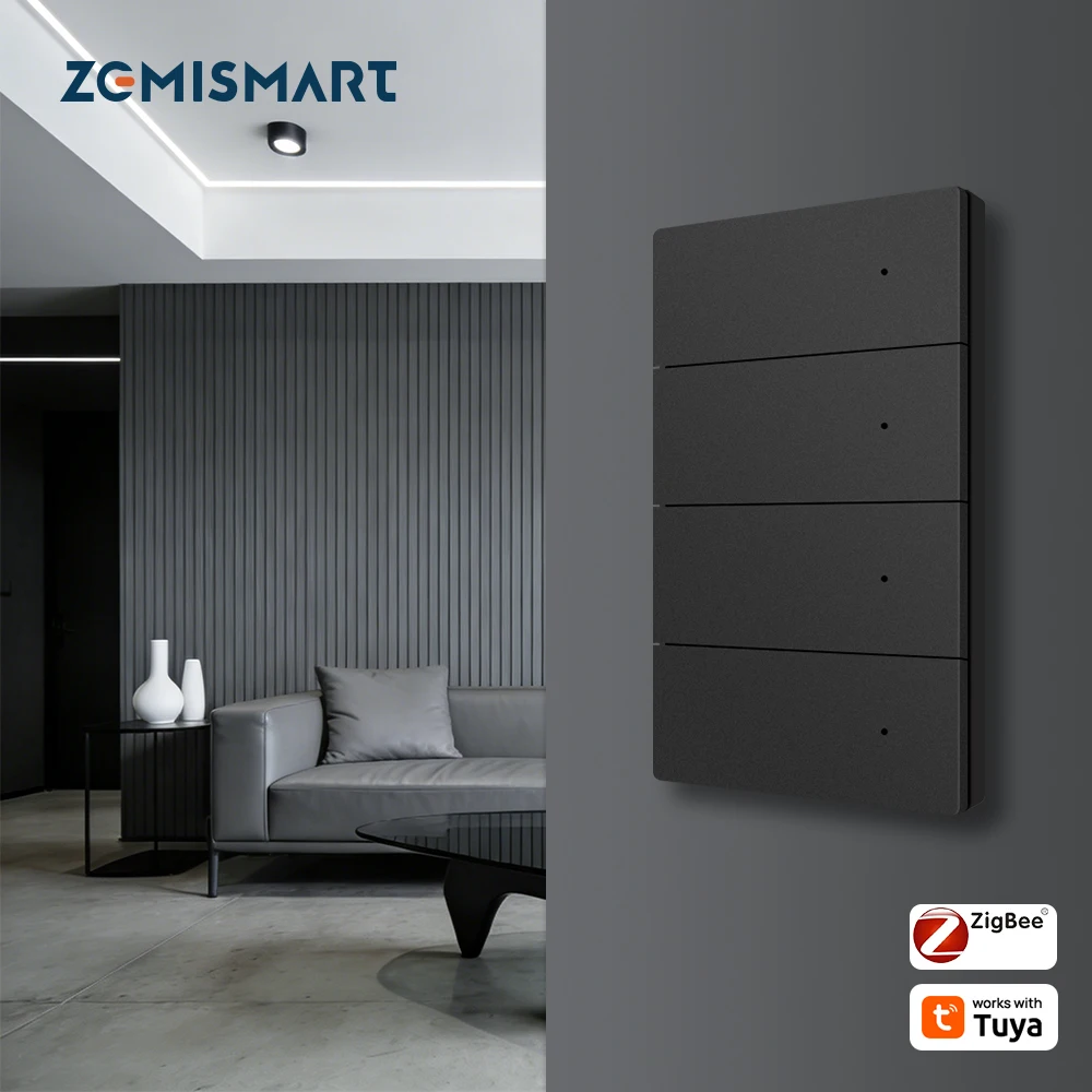 Zemismart алюминиевый сплав черный умный переключатель Zigbee США кнопочный прерыватель работает с Tuya Homekit Google Assistant SmartThing
Zemismart алюминиевый сплав черный умный переключатель Zigbee США кнопочный прерыватель работает с Tuya Homekit Google Assistant SmartThing