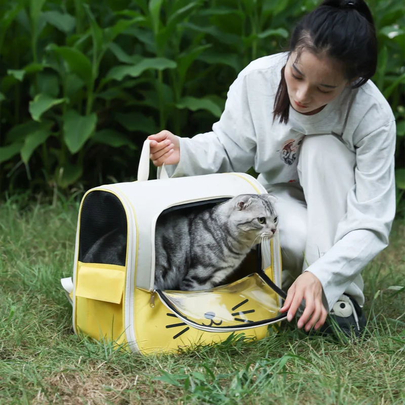 Cat Carrying Bag Foldable Double Shoulder Backpack Pet Travel Bag Outdoor Breathable Large Capacity Portable Backpack
Cat Carrying Bag Foldable Double Shoulder Backpack Pet Travel Bag Outdoor Breathable Large Capacity Portable Backpack