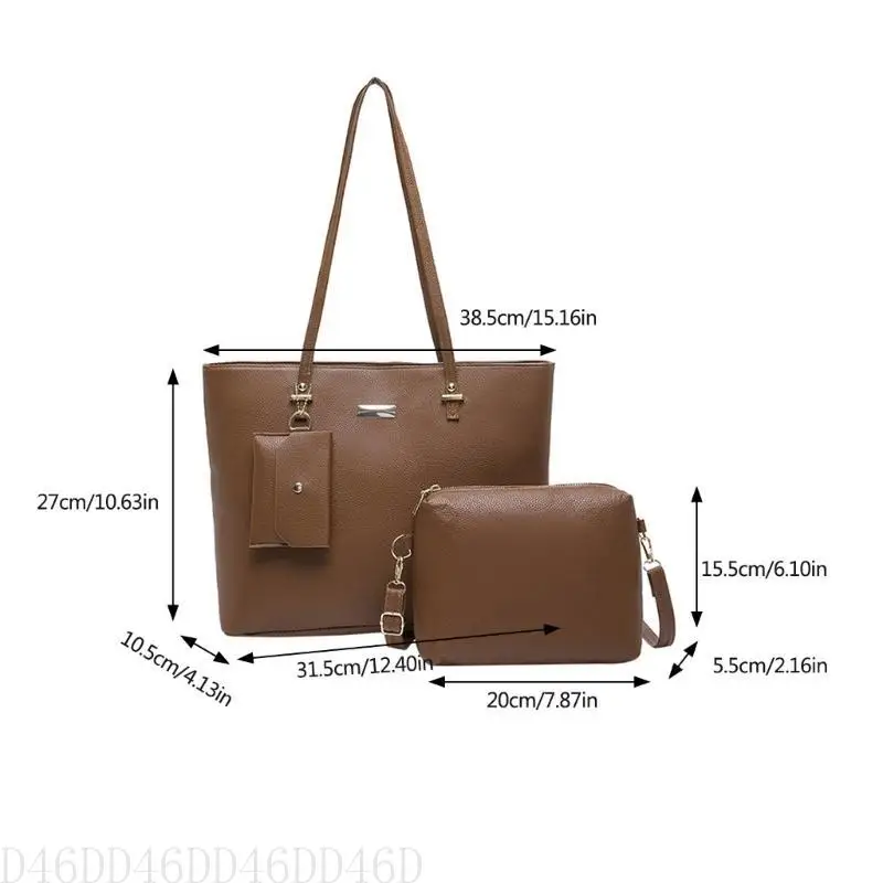 D46D 3pcs Stylish Ladies Handbags PU Leather Top Handle Satchel Purse Set for Women
D46D 3pcs Stylish Ladies Handbags PU Leather Top Handle Satchel Purse Set for Women