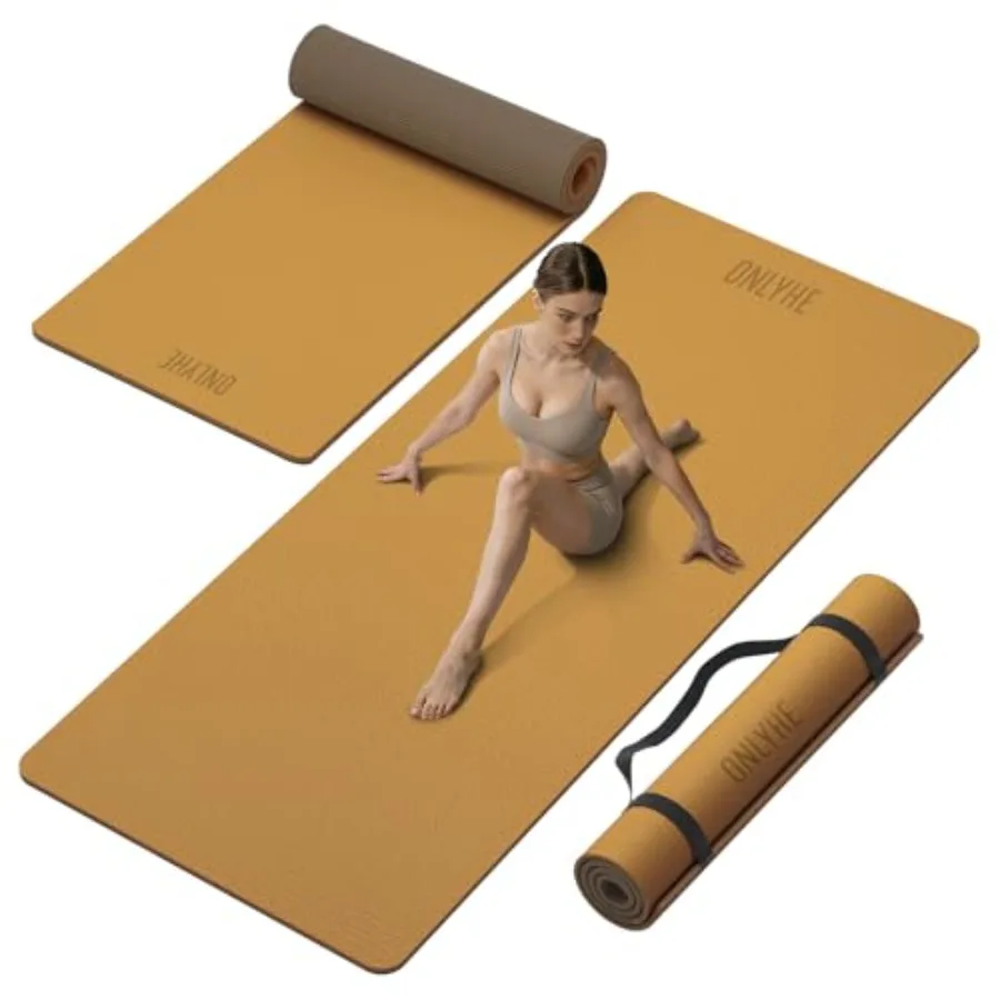 Wide Yoga Mat Thick 10mm Exercise Mat Non Slip Anti-tear, 72"x35" Extra Large Pilates Mats for Home Workouts, Gym and Floor Str
Wide Yoga Mat Thick 10mm Exercise Mat Non Slip Anti-tear, 72"x35" Extra Large Pilates Mats for Home Workouts, Gym and Floor Str