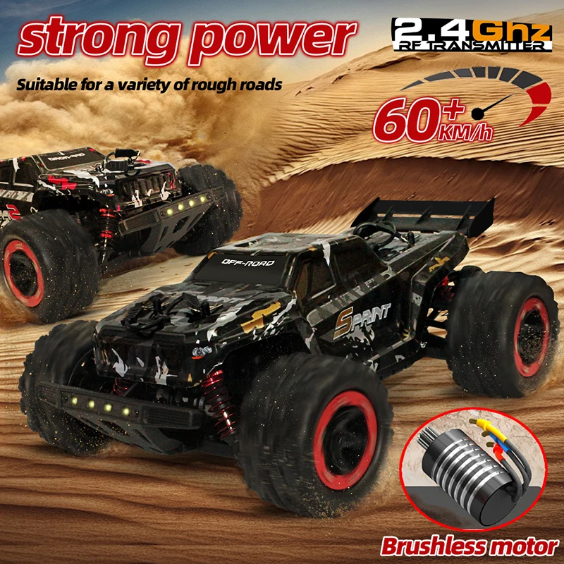 9309E/309E 1:18 Scale 4WD RC Off-Road Car - 2 Modes: Brushless 60km/h / Brushed 40km/h - Remote Control Climbing Toy for Kids
9309E/309E 1:18 Scale 4WD RC Off-Road Car - 2 Modes: Brushless 60km/h / Brushed 40km/h - Remote Control Climbing Toy for Kids