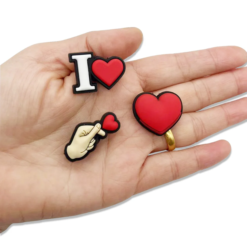 Hot 1pcs Red Series PVC Shoe Charms Cartoon Love Shoe Accessories Garden Shoe Buckle Decorations Fit Croc JIBZ Kids X-mas Gifts
Hot 1pcs Red Series PVC Shoe Charms Cartoon Love Shoe Accessories Garden Shoe Buckle Decorations Fit Croc JIBZ Kids X-mas Gifts