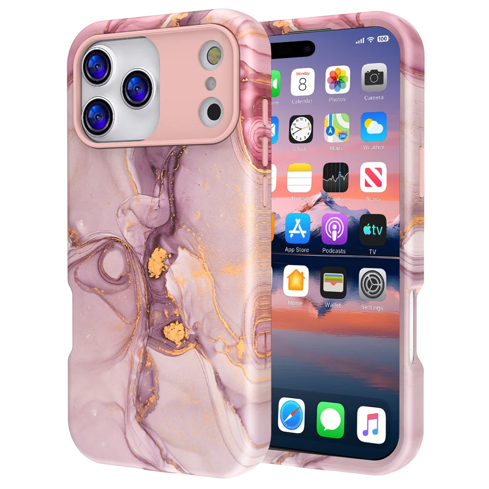 Shockproof 3in1 Triple Layer Marble Case for iPhone 17 Pro Max 16 15 14 13 12, Hybrid Heavy Duty Impact Hard Phone Cover Funda
Shockproof 3in1 Triple Layer Marble Case for iPhone 17 Pro Max 16 15 14 13 12, Hybrid Heavy Duty Impact Hard Phone Cover Funda
