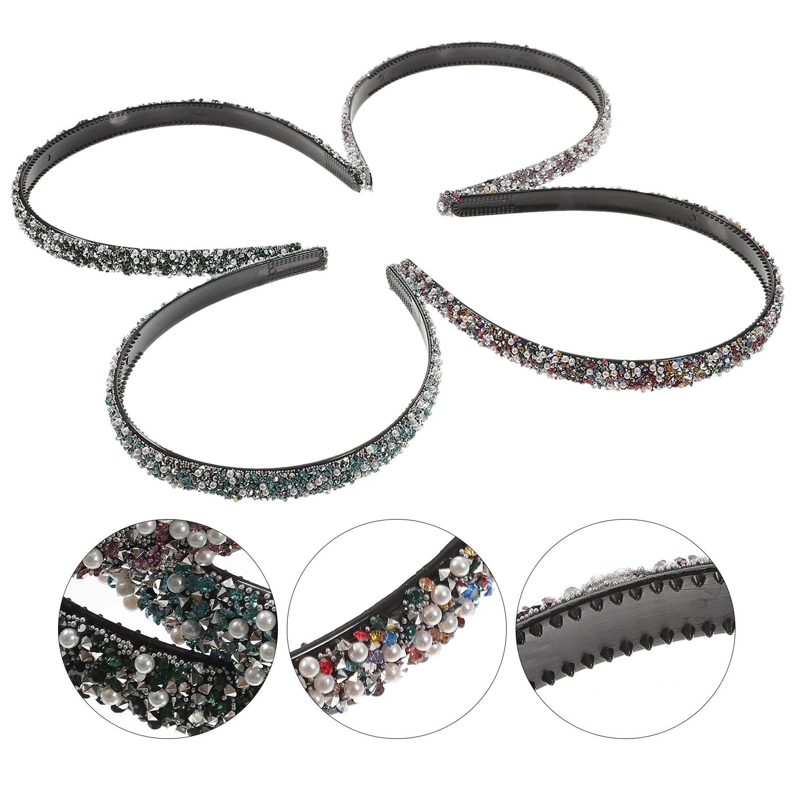 4 pcs Pearl Rhinestone Headband For Women Girls Bridal Wedding Party Elegant Hairband Durable Premium Material Suitable All Hair
4 pcs Pearl Rhinestone Headband For Women Girls Bridal Wedding Party Elegant Hairband Durable Premium Material Suitable All Hair