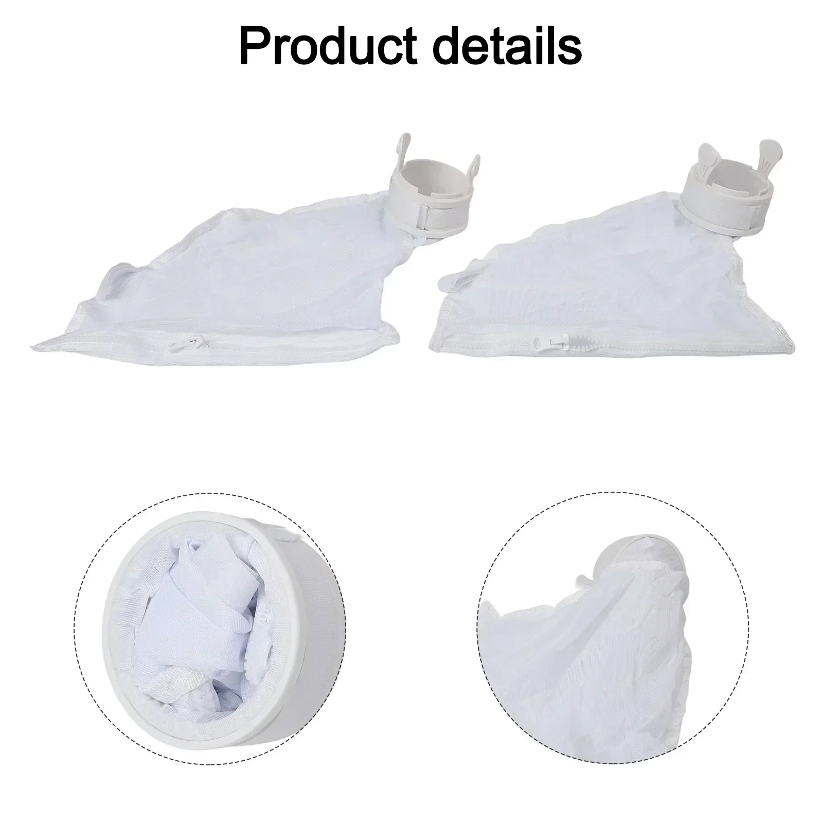 High Capacity Debris Collection Bags Effective Cleaning Nylon Mesh Bags White Pool Cleaner Bags Tight Weave Fabric
High Capacity Debris Collection Bags Effective Cleaning Nylon Mesh Bags White Pool Cleaner Bags Tight Weave Fabric