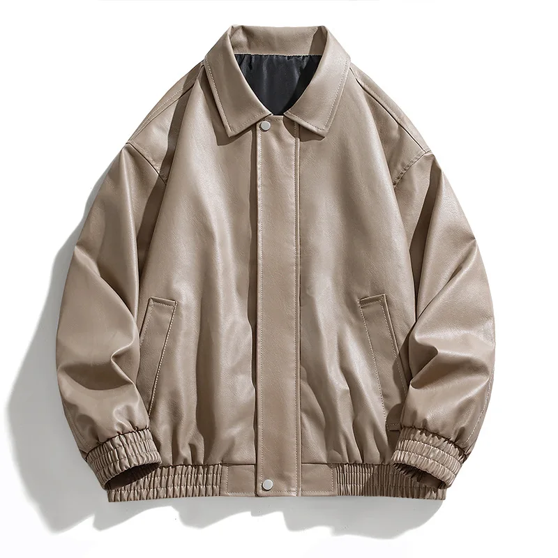 2025 Мужская куртка, осенняя уличная мотоциклетная панк-мужская свободная мужская кожаная куртка, однотонное мужское кожаное пальто с отложным воротником и длинными рукавами, верхняя одежда
2025 Мужская куртка, осенняя уличная мотоциклетная панк-мужская свободная мужская кожаная куртка, однотонное мужское кожаное пальто с отложным воротником и длинными рукавами, верхняя одежда