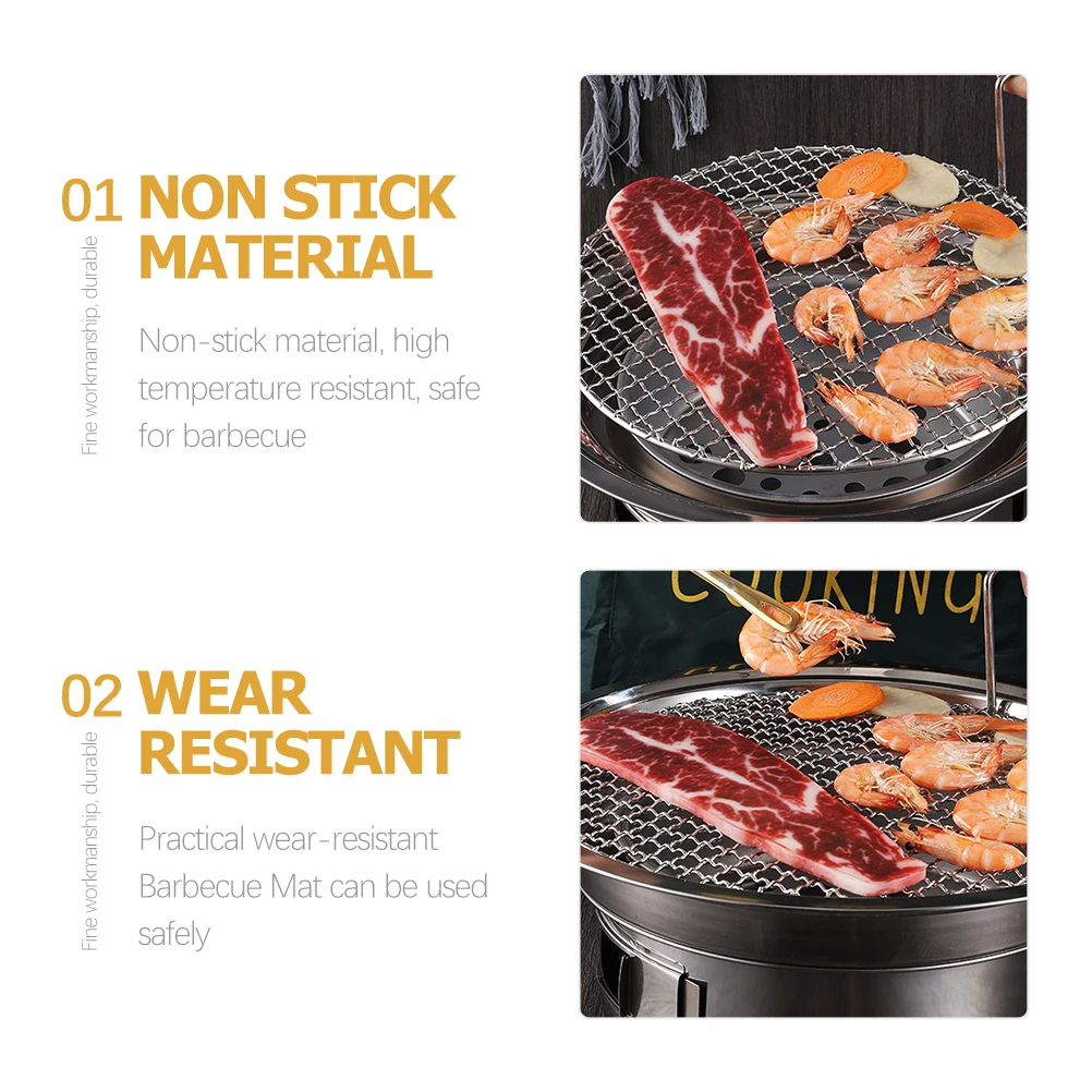 Stainless Steel Baking Net with Handle Barbecue Grill Outdoor Cooking Grid Mesh
Stainless Steel Baking Net with Handle Barbecue Grill Outdoor Cooking Grid Mesh
