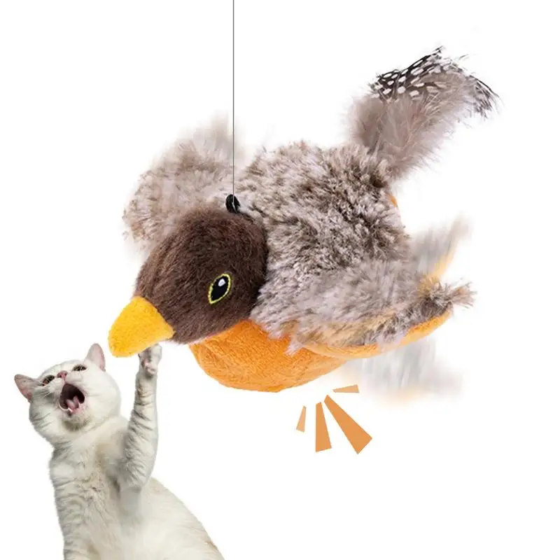 Bird Cat Toys For Indoor Cats Cat Toy Touch Activated Simulation Bird Toy InteractiveCat Toys Kitten Toys Flapping Wings USB
Bird Cat Toys For Indoor Cats Cat Toy Touch Activated Simulation Bird Toy InteractiveCat Toys Kitten Toys Flapping Wings USB