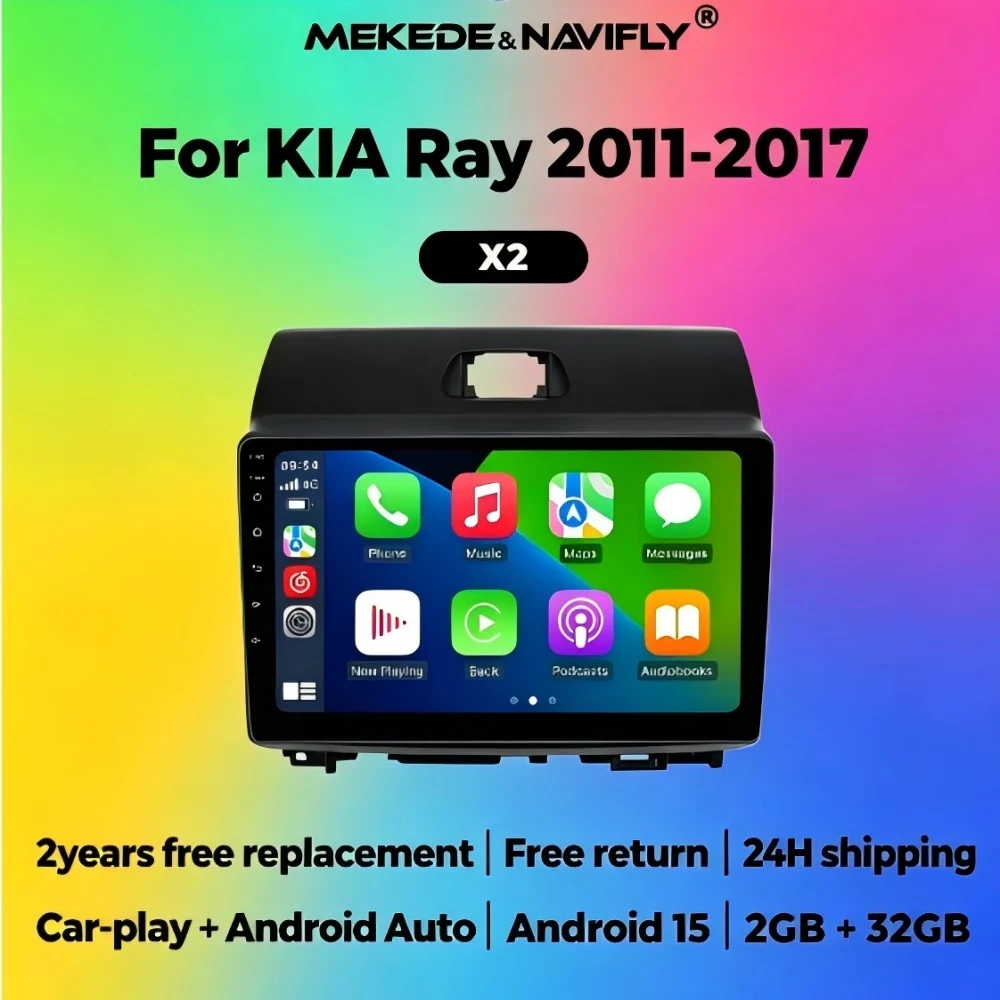 MEKEDE Android 15 Autoradio Head Unit 2 Din Car Radio For Kia Ray 2011-2017 Stereo Player Car multi-media display GPS navigation
MEKEDE Android 15 Autoradio Head Unit 2 Din Car Radio For Kia Ray 2011-2017 Stereo Player Car multi-media display GPS navigation