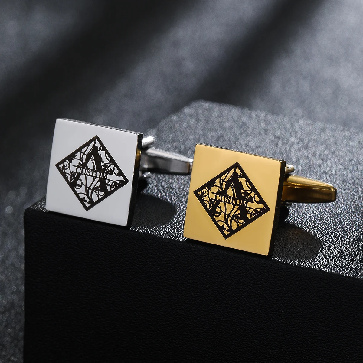 Men's Creative Custom Engraved Name Cufflinks Stainless Steel Square Premium Cufflinks Shirt Cufflinks Jewelry, Father's Day Gif
Men's Creative Custom Engraved Name Cufflinks Stainless Steel Square Premium Cufflinks Shirt Cufflinks Jewelry, Father's Day Gif