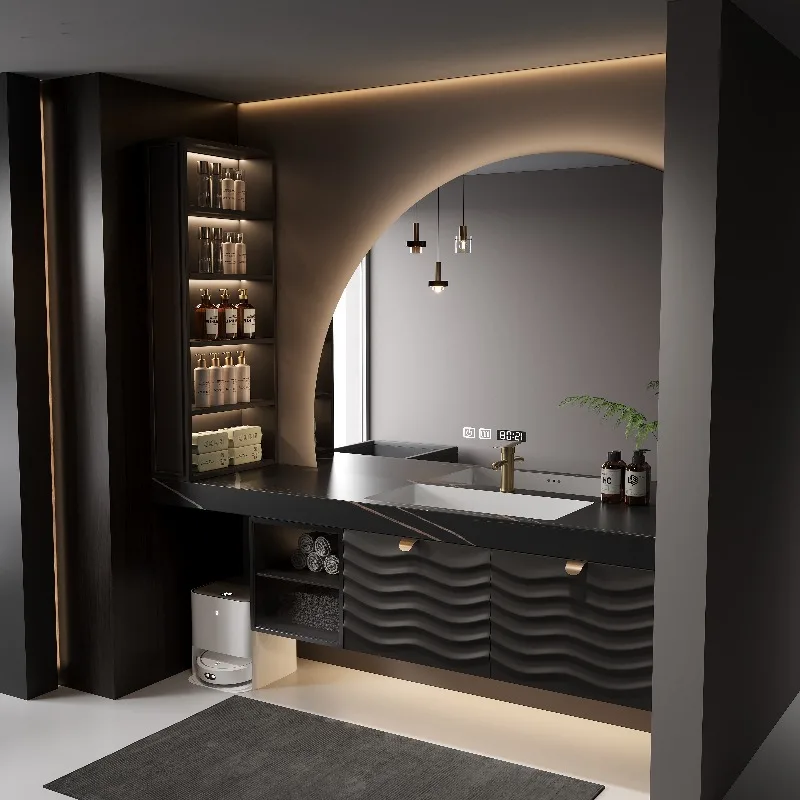 European Classic Bathroom Cabinet Black Modern Space Saving Bathroom Cabinet Storage Narrow Meuble Salle De Bain Furniture Home
European Classic Bathroom Cabinet Black Modern Space Saving Bathroom Cabinet Storage Narrow Meuble Salle De Bain Furniture Home