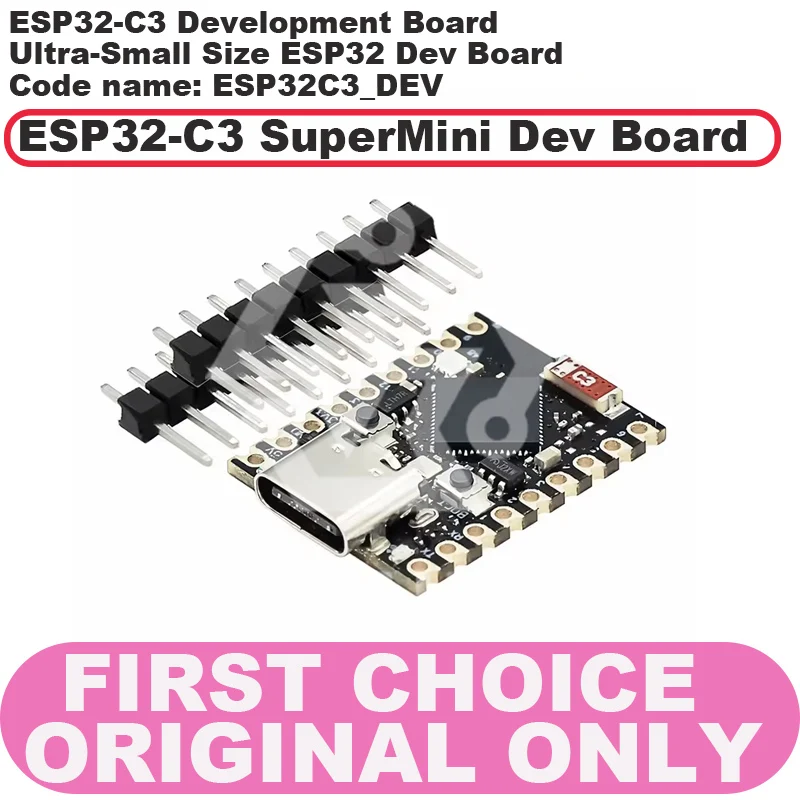 ESP32-C3 SUPER MINI ESP32-C3 Development Board Ultra-Small Size ESP32 Dev Board ESP32-C3 SuperMini Dev Board
ESP32-C3 SUPER MINI ESP32-C3 Development Board Ultra-Small Size ESP32 Dev Board ESP32-C3 SuperMini Dev Board