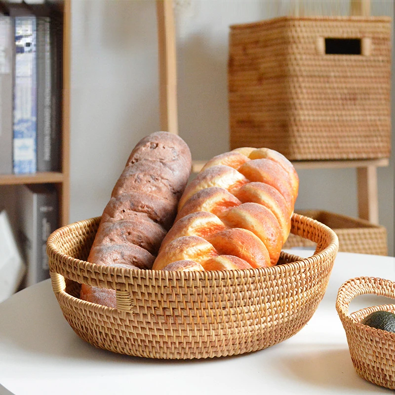 Woven Storage Fruit Basket Autumn Rattan Handmade Storage Basket Exquisite Candy Snack Tray Kitchen Organizer Accessories
Woven Storage Fruit Basket Autumn Rattan Handmade Storage Basket Exquisite Candy Snack Tray Kitchen Organizer Accessories