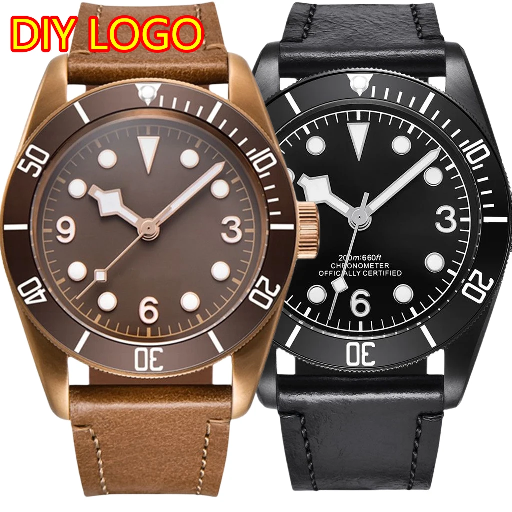 Goutent 41mm Automatic NH35 Sterile Dial Mens Mechanical Watch Stainless Brass PVD Case Leather Strapp Wristwatch For Men
Goutent 41mm Automatic NH35 Sterile Dial Mens Mechanical Watch Stainless Brass PVD Case Leather Strapp Wristwatch For Men