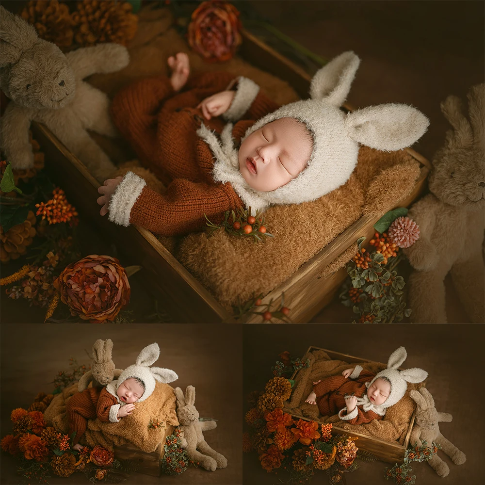 Пасхальный кролик, набор реквизитов для фотосъемки новорожденных, уютный вязаный костюм детского кролика, плюшевые куклы-кролики, реквизит для фотостудии
Пасхальный кролик, набор реквизитов для фотосъемки новорожденных, уютный вязаный костюм детского кролика, плюшевые куклы-кролики, реквизит для фотостудии