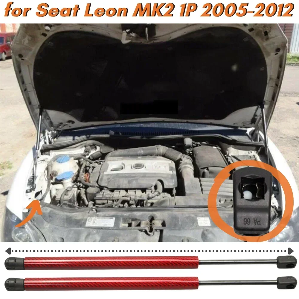 Qty(2) Hood Struts for Seat Leon MK2 1P 2005-2012 Front Bonnet Carbon Fiber Gas Springs Shock Absorbers Lift Supports Dampers
Qty(2) Hood Struts for Seat Leon MK2 1P 2005-2012 Front Bonnet Carbon Fiber Gas Springs Shock Absorbers Lift Supports Dampers