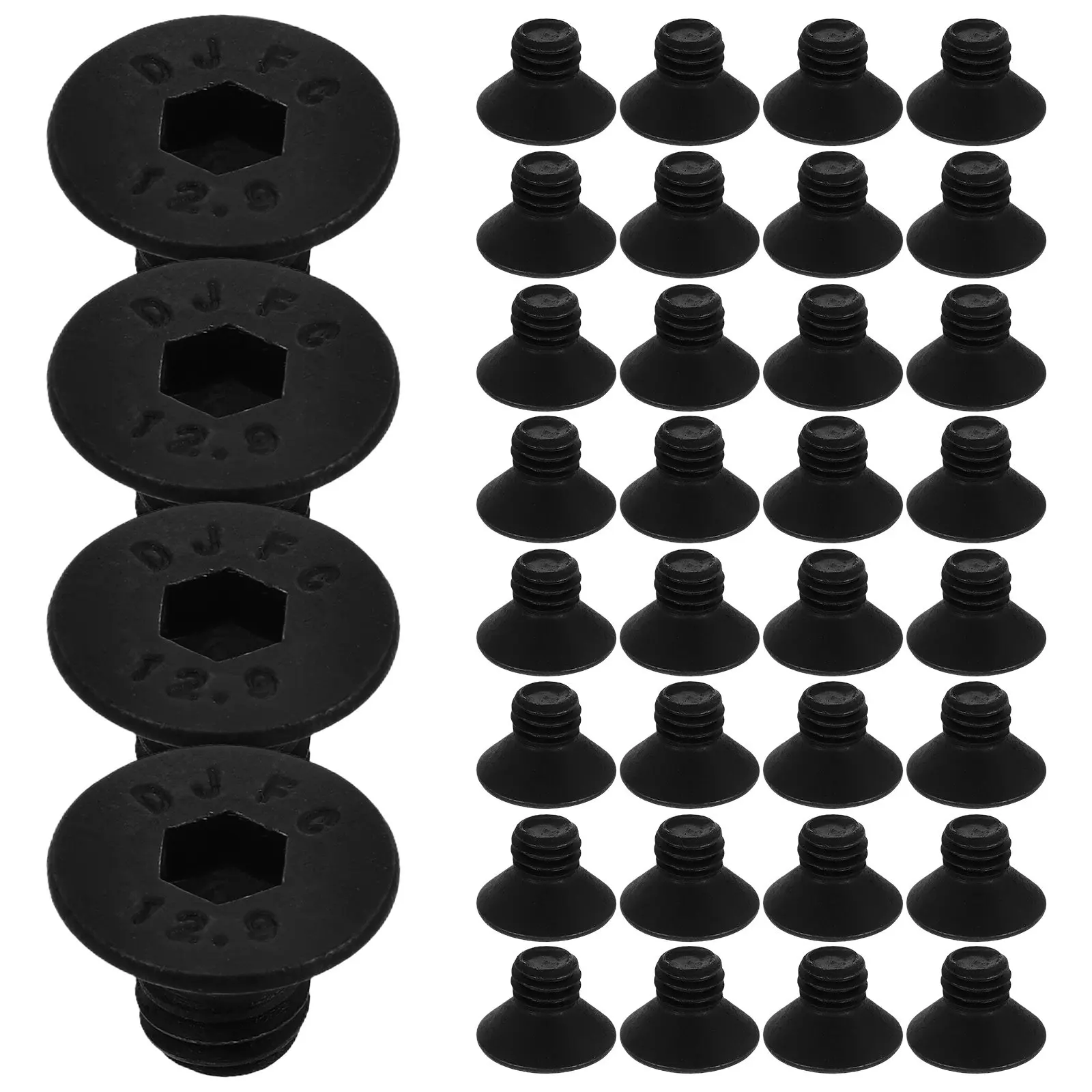 50Pcs Carbon Steel Flat Head Socket Screws M6 Robust Countersunk Hex Cap Screws Multi-Purpose Fastener Set for Furniture Wood
50Pcs Carbon Steel Flat Head Socket Screws M6 Robust Countersunk Hex Cap Screws Multi-Purpose Fastener Set for Furniture Wood