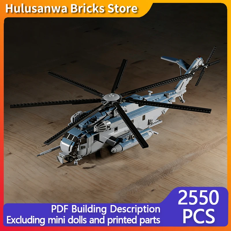 CH-53E Heavy Lift Helicopter Model MOC Building Bricks War Equipment Modular Technology Gifts Holiday Assemble Children Toy Suit
CH-53E Heavy Lift Helicopter Model MOC Building Bricks War Equipment Modular Technology Gifts Holiday Assemble Children Toy Suit