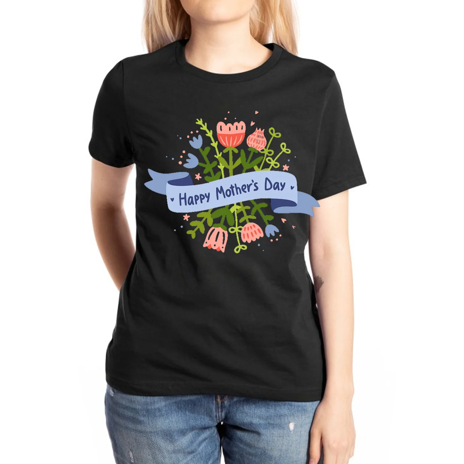 Happy Mother's Day 2024 Cotton T-Shirt Floral Print Oversized Crew Neck Short Sleeve Fairy Y2K Casual Top
Happy Mother's Day 2024 Cotton T-Shirt Floral Print Oversized Crew Neck Short Sleeve Fairy Y2K Casual Top