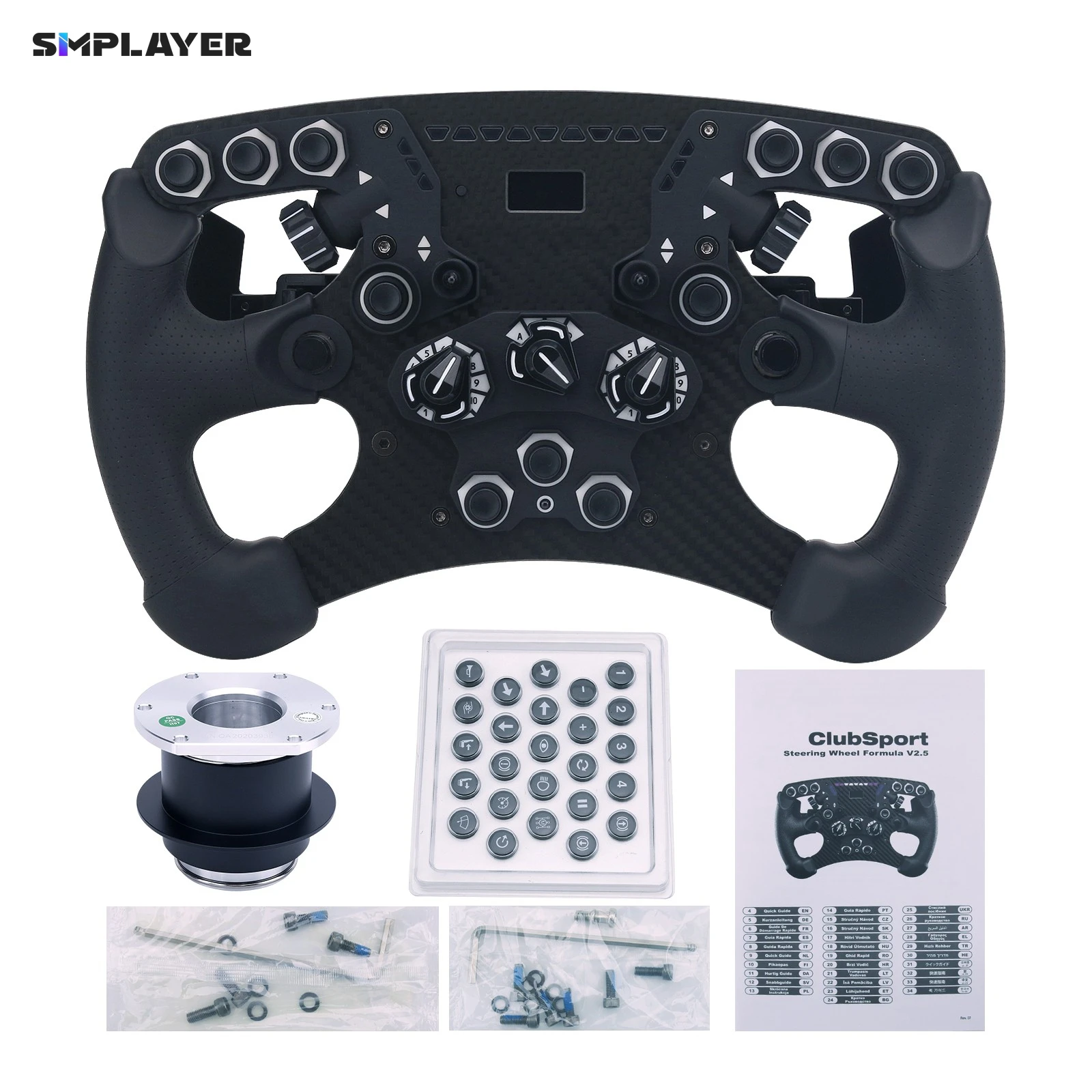 ClubSport Wheel Formula V2.5 SIM Racing Wheel Steering Wheel Video Game Accessory for FANATEC
ClubSport Wheel Formula V2.5 SIM Racing Wheel Steering Wheel Video Game Accessory for FANATEC