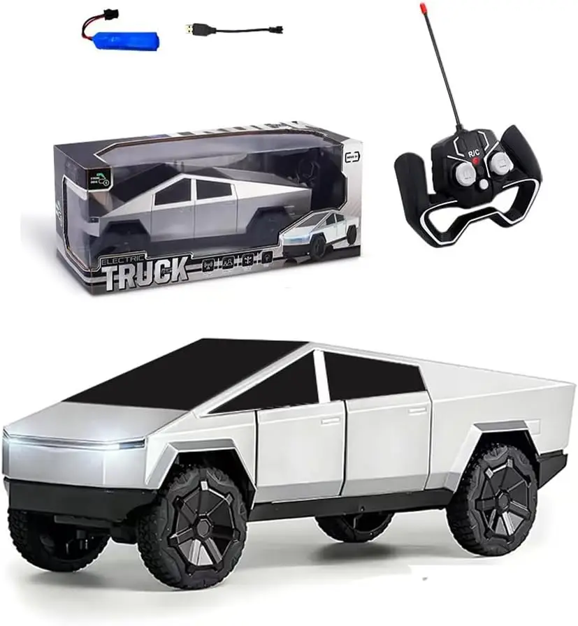 Powvan Cybertruck Toy Remote Control Car - Dual Motor 2.4GHz Long Battery Life Light Efficiency All Terrain RC Car Gift
Powvan Cybertruck Toy Remote Control Car - Dual Motor 2.4GHz Long Battery Life Light Efficiency All Terrain RC Car Gift