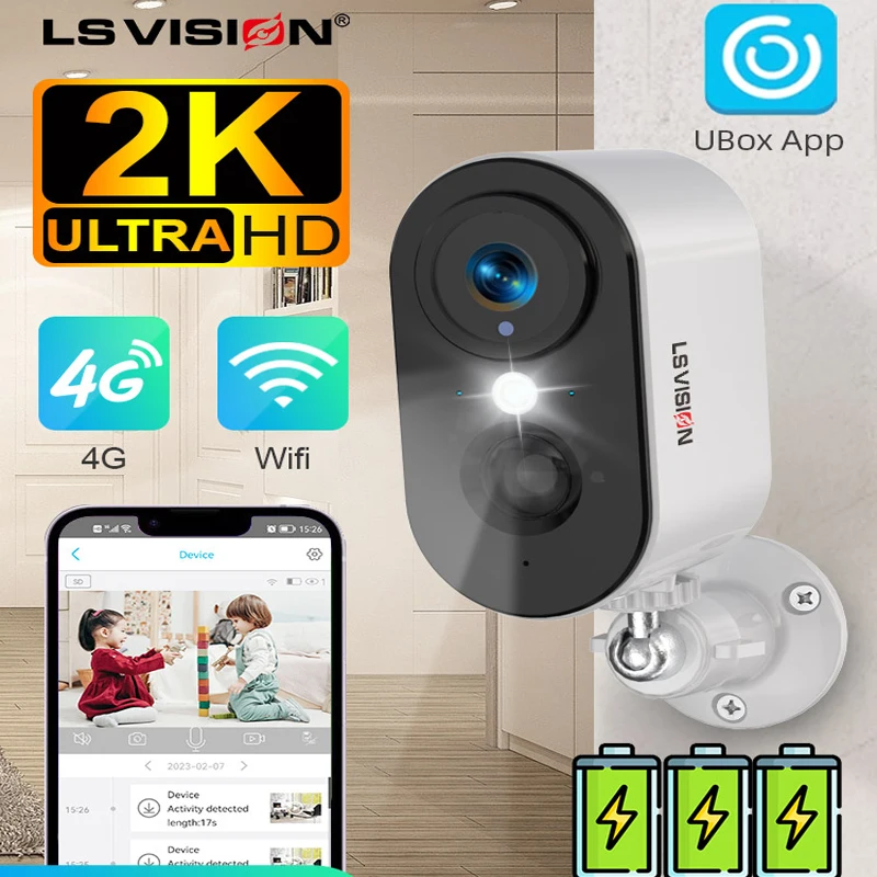 LS VISION 4G аккумуляторные камеры Ptz Беспроводная умная домашняя камера видеонаблюдения/наружная камера наблюдения Wi-Fi Outdoo 2K 4MP Обнаружение движения Ubox
LS VISION 4G аккумуляторные камеры Ptz Беспроводная умная домашняя камера видеонаблюдения/наружная камера наблюдения Wi-Fi Outdoo 2K 4MP Обнаружение движения Ubox