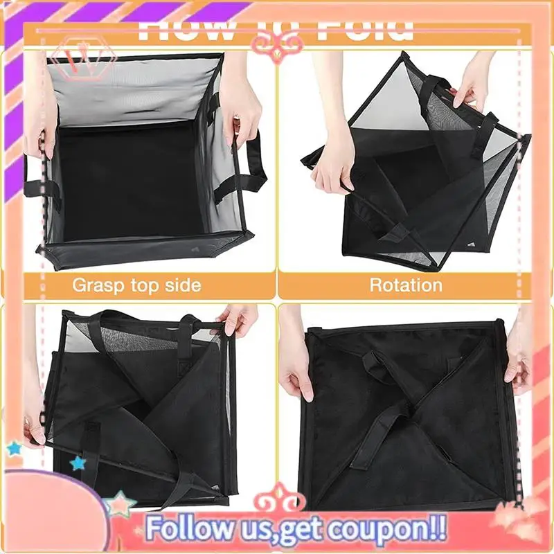 Upgraded 6 Pcs Popup Laundry Hamper Small Collapsible Laundry Baskets With Handles, Portable Mesh Laundry Hamper
Upgraded 6 Pcs Popup Laundry Hamper Small Collapsible Laundry Baskets With Handles, Portable Mesh Laundry Hamper