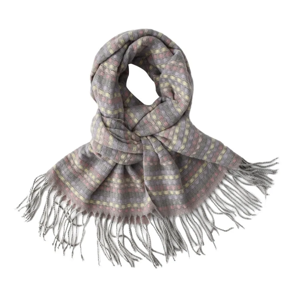 Мягкий клетчатый шарф с допамином, антихолодный вязаный шерстяной платок в корейском стиле, длинный шейный платок из искусственного кашемира из полиэстера с кисточкой, осень
Мягкий клетчатый шарф с допамином, антихолодный вязаный шерстяной платок в корейском стиле, длинный шейный платок из искусственного кашемира из полиэстера с кисточкой, осень