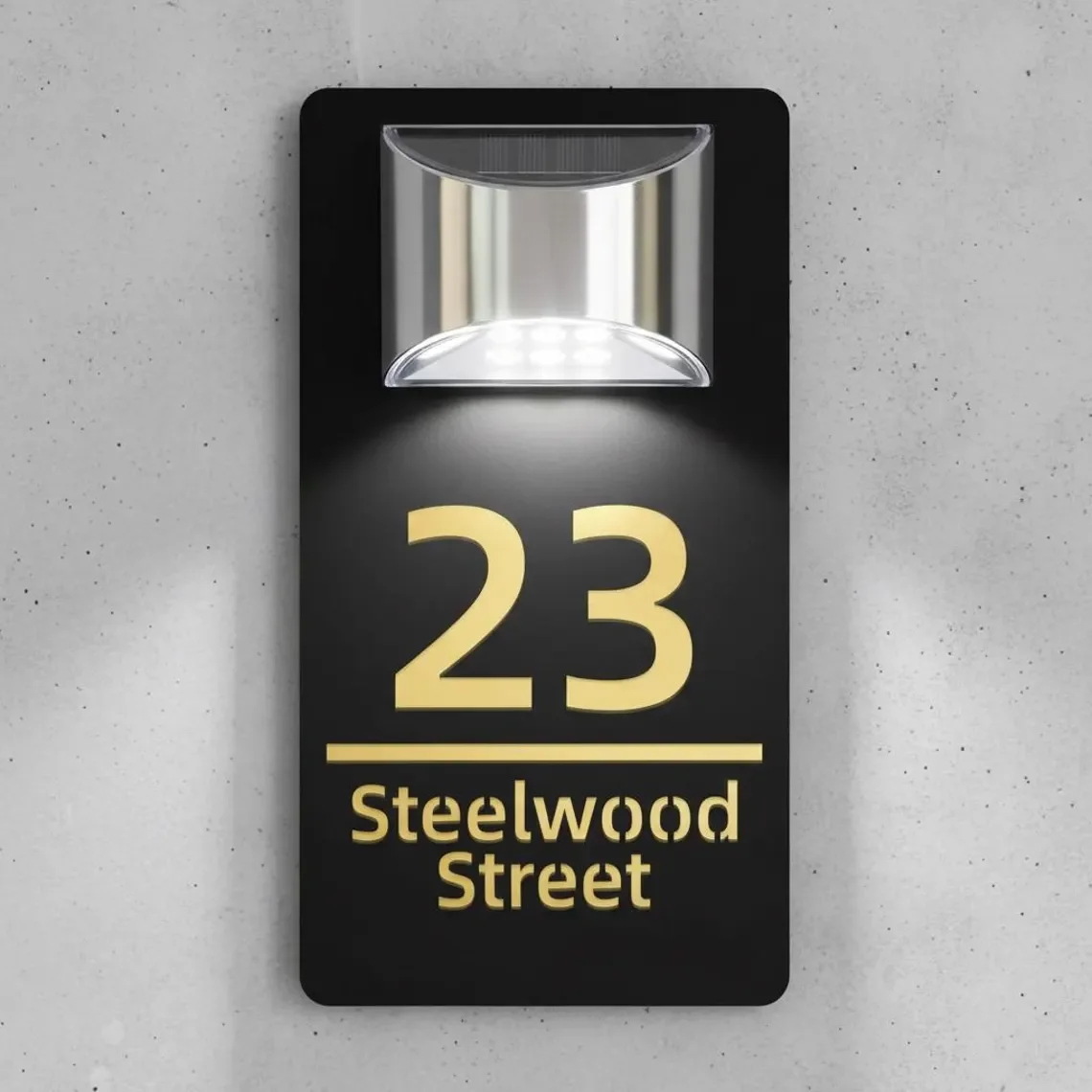 Modern Solar LED House Number, Waterproof Outdoor Illuminated Address Plaque, Meadow Field Pattern
Modern Solar LED House Number, Waterproof Outdoor Illuminated Address Plaque, Meadow Field Pattern