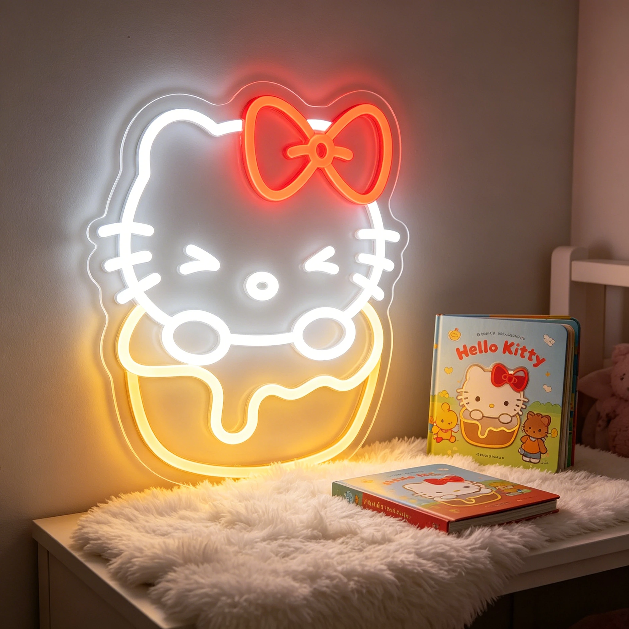 Hello Kitty Donut LED Neon Sign Light USB Power Dimmable for Aesthetic Cafe Dessert Bar Girl Room Wall Art Wall Party Decor Gift
Hello Kitty Donut LED Neon Sign Light USB Power Dimmable for Aesthetic Cafe Dessert Bar Girl Room Wall Art Wall Party Decor Gift