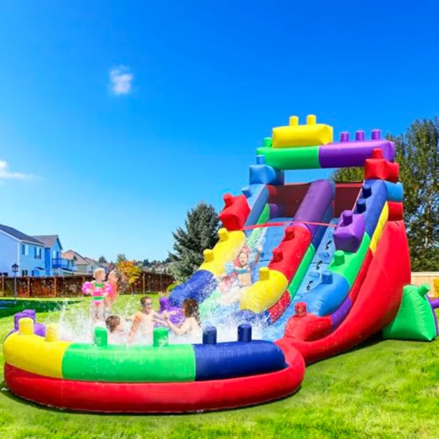 Inflatable Water Slide for with Better Drainage and Durability - Fun Outdoor Play with Easy Setup in Blue and Red One Slide Blo
Inflatable Water Slide for with Better Drainage and Durability - Fun Outdoor Play with Easy Setup in Blue and Red One Slide Blo