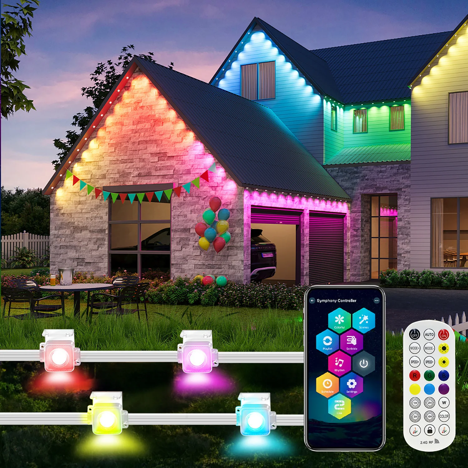50 уличных карнизовных светильников, голосовое управление приложением Wi-Fi, Rgb+Ic Smart Led Rainbow Color Light, 100+ Mode освещения, Man Adri Party, Торговый центр Ресторан, Street Venue Перманентное освещение Декоративное освещение, Хэллоуин Рождество
50 уличных карнизовных светильников, голосовое управление приложением Wi-Fi, Rgb+Ic Smart Led Rainbow Color Light, 100+ Mode освещения, Man Adri Party, Торговый центр Ресторан, Street Venue Перманентное освещение Декоративное освещение, Хэллоуин Рождество