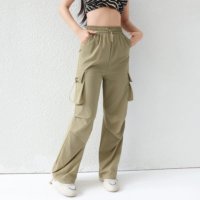 Женские брюки-карго с высокой талией на шнурке, весна-осень 2023, свободные прямые широкие брюки с несколькими карманами, повседневные брюки для улицы
Женские брюки-карго с высокой талией на шнурке, весна-осень 2023, свободные прямые широкие брюки с несколькими карманами, повседневные брюки для улицы