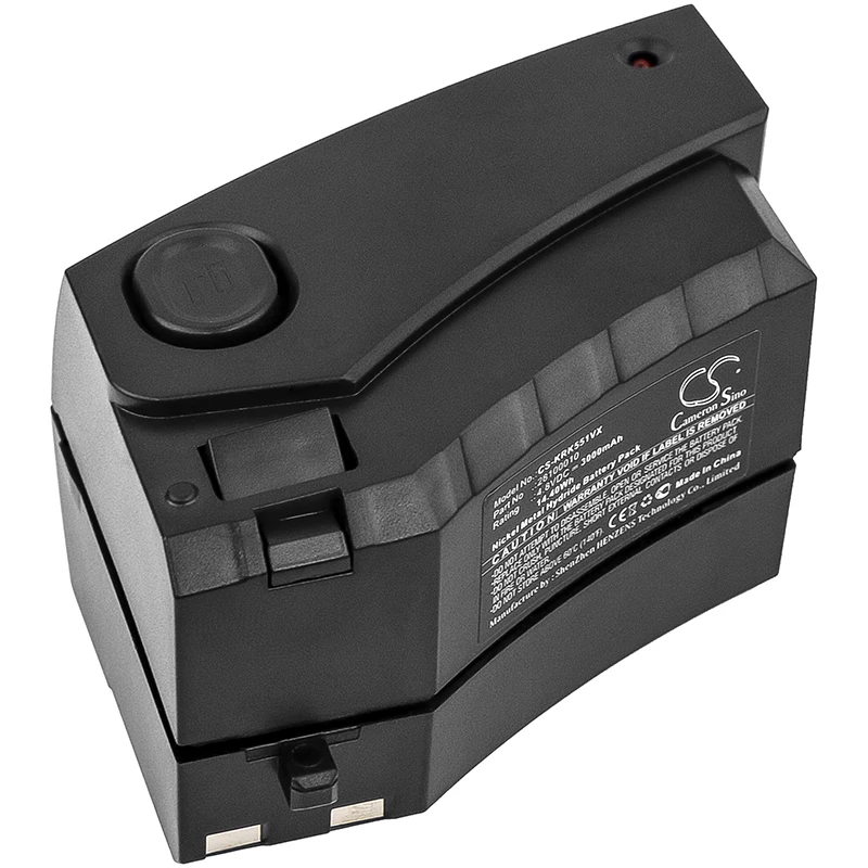 Ni-MH Vacuum Battery for Karcher, 4.8V, 3000mAh, Compatible Models: K55 Cordless Electric Broom, KC55, KC55 Plus
Ni-MH Vacuum Battery for Karcher, 4.8V, 3000mAh, Compatible Models: K55 Cordless Electric Broom, KC55, KC55 Plus