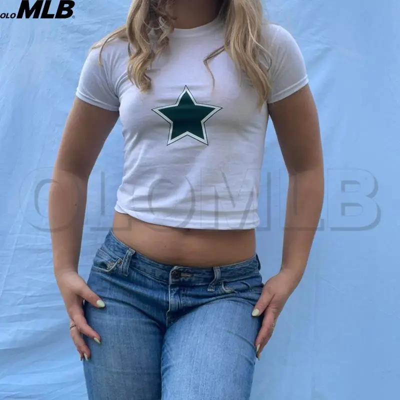High Street Harajuku Retro green Star Graphic print Fashion Gothic Short Sleeve Crop Top Short Navel Sexy Top Female Y2K Clothes
High Street Harajuku Retro green Star Graphic print Fashion Gothic Short Sleeve Crop Top Short Navel Sexy Top Female Y2K Clothes