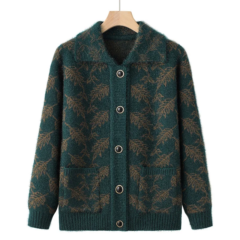 New Mid aged and elderly Mother's Knitted Sweaters Cardigan Women Autumn Winter Korean Loose Long Sleeve Knitwear Female Outerwe
New Mid aged and elderly Mother's Knitted Sweaters Cardigan Women Autumn Winter Korean Loose Long Sleeve Knitwear Female Outerwe