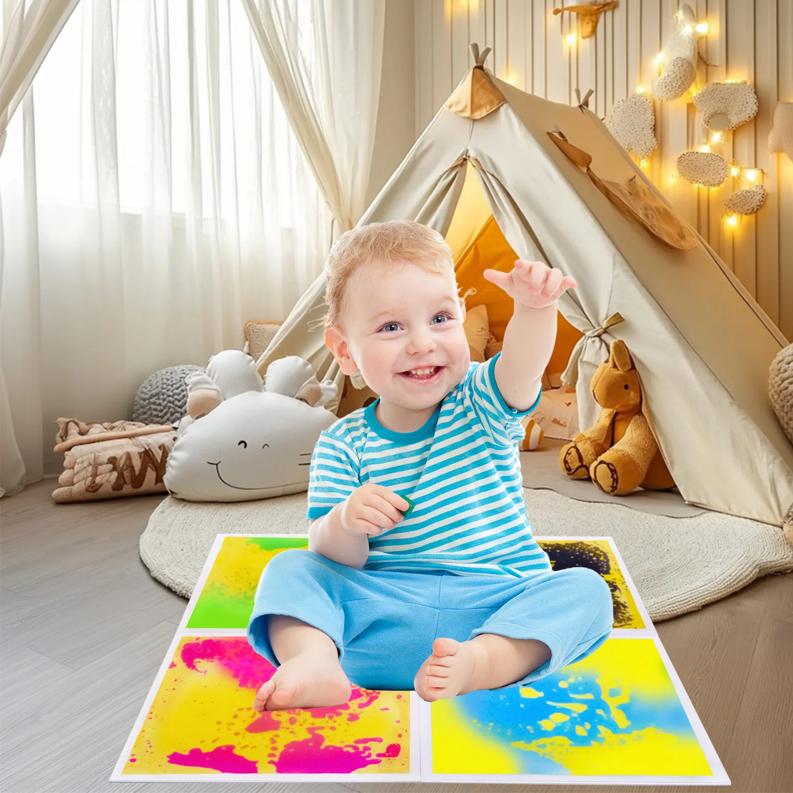 Elevate Your Toddler's Playtime with 4PC Sensory Floor Tiles And Sensory Room Mat Set for Ages 3-12 Years
Elevate Your Toddler's Playtime with 4PC Sensory Floor Tiles And Sensory Room Mat Set for Ages 3-12 Years