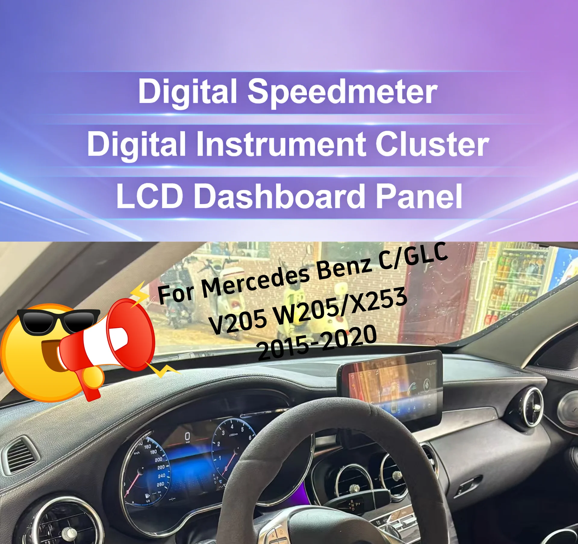 LCD Digital Dashboard Cluster For Mercedes Benz C/GLC V205 W205/X253 2015-2020 NTG 5.0 5.5 Instrument Panel Cockpit Speedmeter
LCD Digital Dashboard Cluster For Mercedes Benz C/GLC V205 W205/X253 2015-2020 NTG 5.0 5.5 Instrument Panel Cockpit Speedmeter
