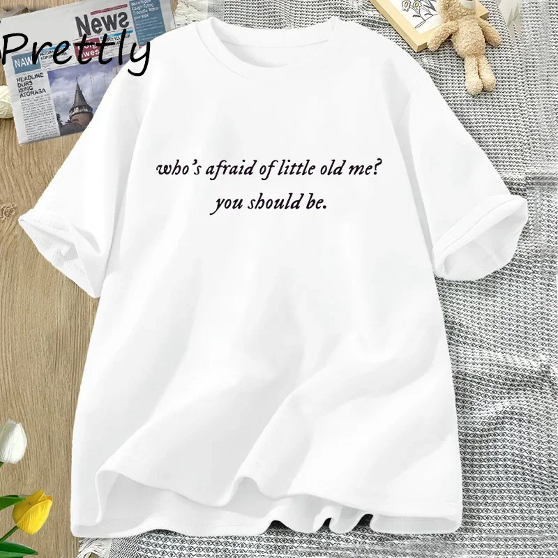 Футболка Who's Afraid of Little Old Me, женская хлопковая футболка большого размера, футболка с отделкой поэтов, хлопковая футболка TTPD
Футболка Who's Afraid of Little Old Me, женская хлопковая футболка большого размера, футболка с отделкой поэтов, хлопковая футболка TTPD