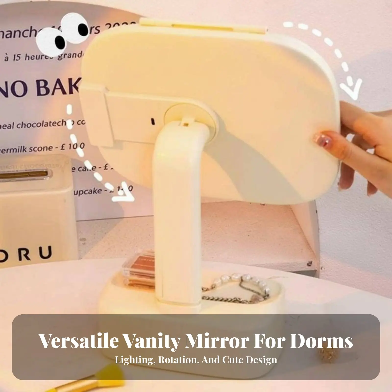 Lighted Folding Cosmetic Mirror Storage Tray Base Foldable Illuminated Mobility Mirror Crystal Clear Tap Control for Students
Lighted Folding Cosmetic Mirror Storage Tray Base Foldable Illuminated Mobility Mirror Crystal Clear Tap Control for Students
