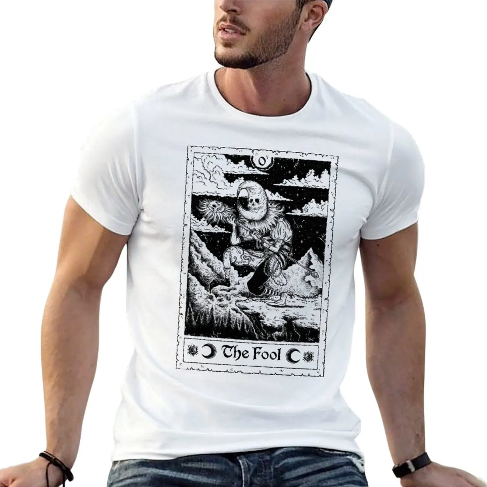 The Fool - Forbidden Grimoire Tarot Card T-Shirt cotton t shirt man t shirts for man pack cotton T-Shirt
The Fool - Forbidden Grimoire Tarot Card T-Shirt cotton t shirt man t shirts for man pack cotton T-Shirt