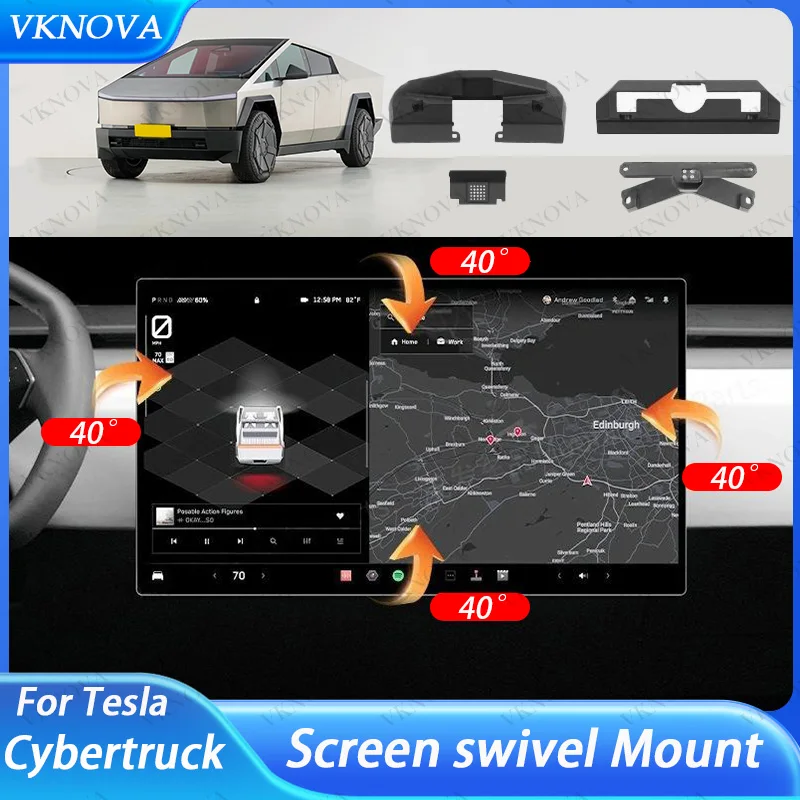 Screen Swivel Mount For Tesla Cybertruck Screen Rotating Bracket 4 Way Adjustment Center Console Display Monitor Rotate Holder
Screen Swivel Mount For Tesla Cybertruck Screen Rotating Bracket 4 Way Adjustment Center Console Display Monitor Rotate Holder