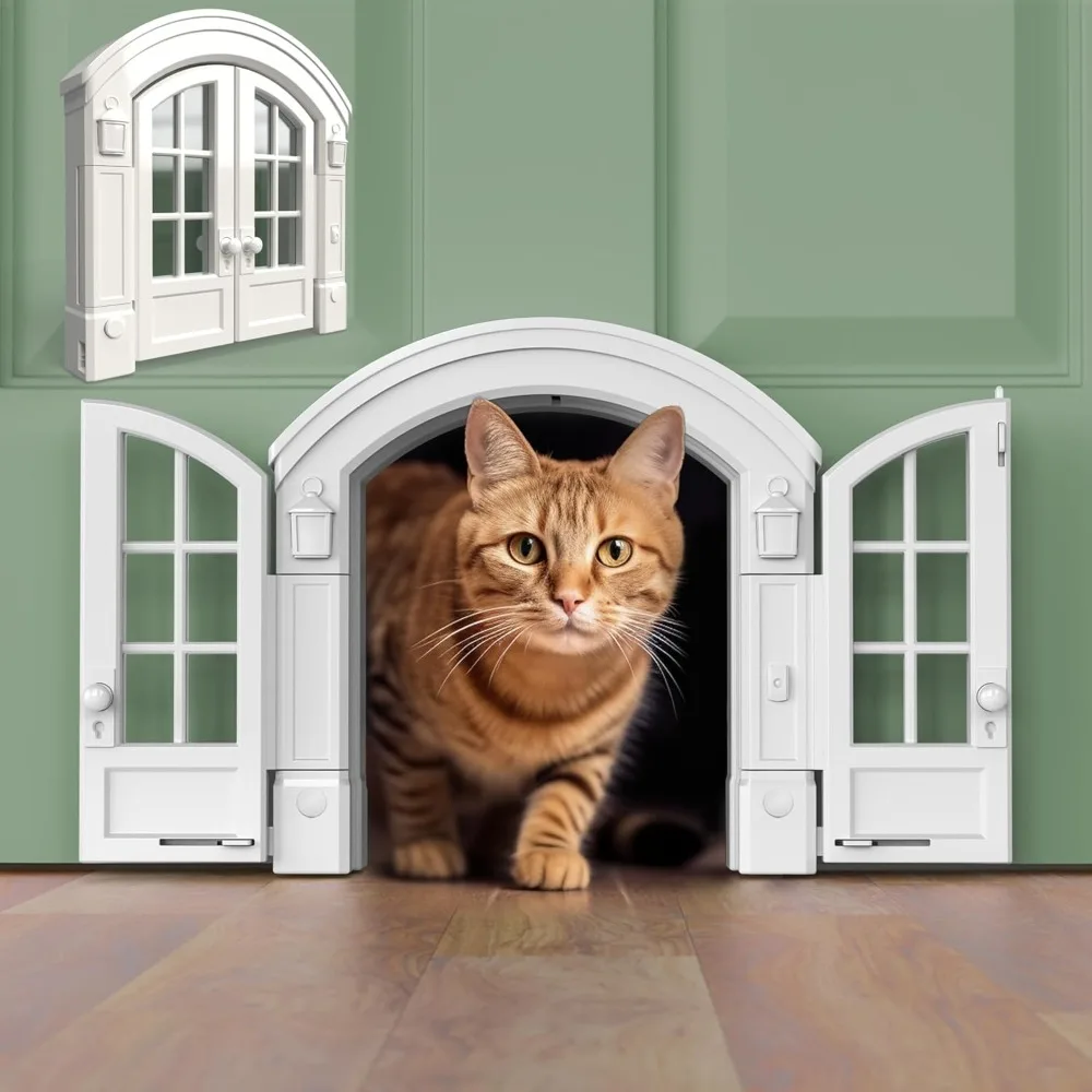 Stylish No-Flap Cat Door Interior Door for Average-Sized Cats Up to 20 lbs, Easy DIY Setup,7.13 x 8.32”
Stylish No-Flap Cat Door Interior Door for Average-Sized Cats Up to 20 lbs, Easy DIY Setup,7.13 x 8.32”
