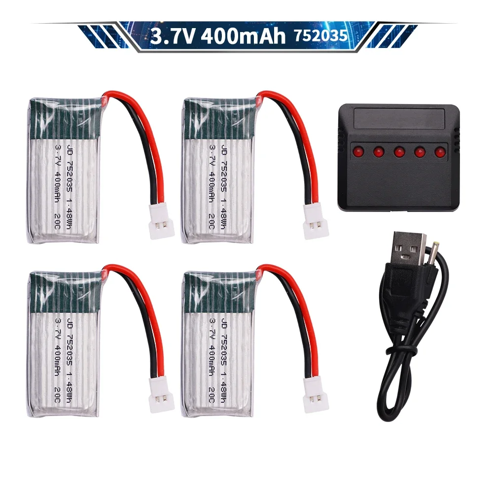 3.7V 752035 400mah Lipo Battery For H107 H31 KY101 E33C E33 U816A V252 H6C 25C RC Quadcopter Drone Spare Parts
3.7V 752035 400mah Lipo Battery For H107 H31 KY101 E33C E33 U816A V252 H6C 25C RC Quadcopter Drone Spare Parts