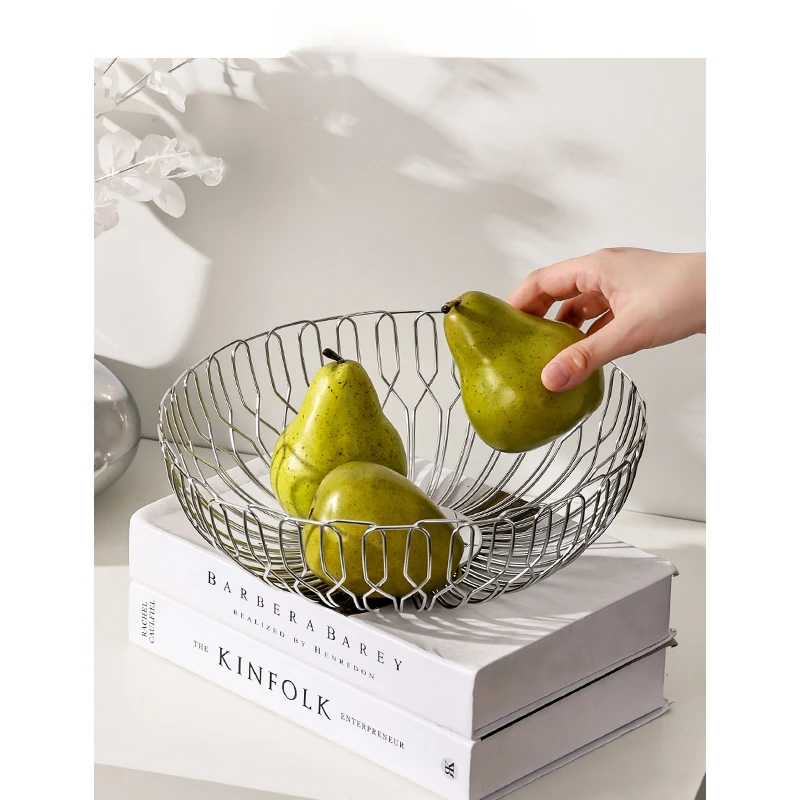 MIKI high-end light luxury fruit bowl fruit plate home living room coffee table metal ornaments stainless steel storage basket
MIKI high-end light luxury fruit bowl fruit plate home living room coffee table metal ornaments stainless steel storage basket