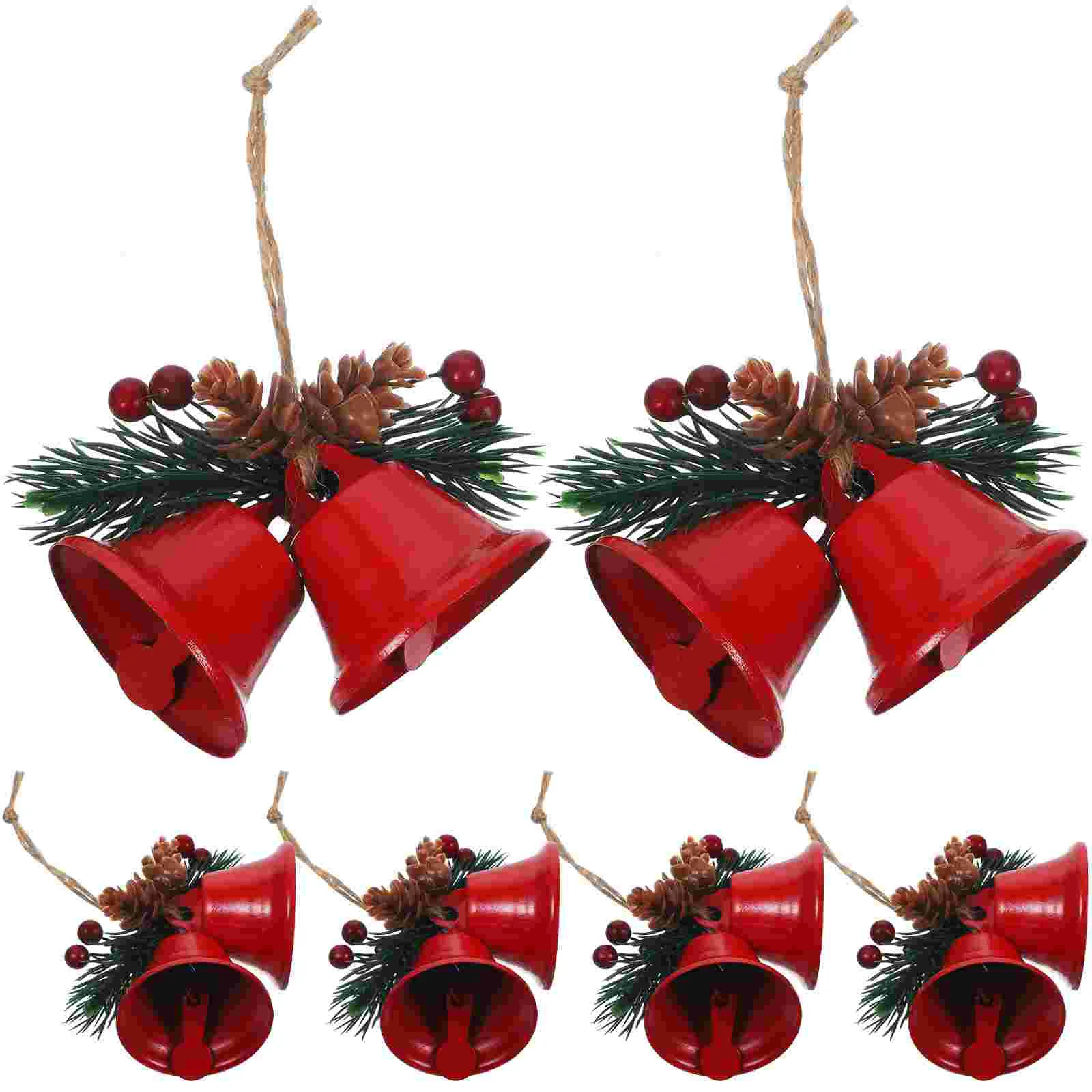 6 Pcs Metal Enamel Bells Christmas Tree Hanging naments Red Double Opening Bell Xmas Decorations Festive Home Wall Window
6 Pcs Metal Enamel Bells Christmas Tree Hanging naments Red Double Opening Bell Xmas Decorations Festive Home Wall Window